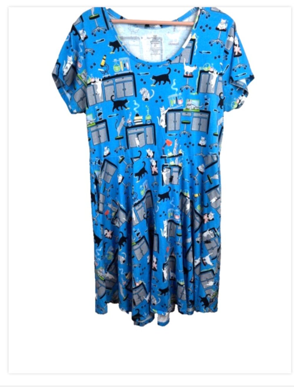 Princess Awesome Dress Size 20-22 CATalyst Lab Disasters Science Cats Pockets